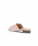 Shoes Gri Deri Kadın Topuklu Terlik 01wn5101