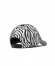 Siyah Deri-zebra Deri Kadın Şapka 01wspk1000