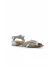 Bej Deri Kadın Topuklu Sandalet