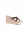 Bej Ip Ipanema High Fashion Slide Kadın