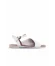 Beyaz Deri Kadın Düz Sandalet