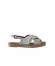 Beyaz Deri Kadın Espadril Sandalet