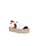 Beyaz Deri Kadın Espadril Sandalet