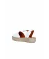 Beyaz Deri Kadın Espadril Sandalet
