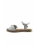 Beyaz Deri Kadın Espadril Sandalet