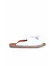 Beyaz Deri Kadın Espadril Terlik