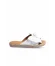 Beyaz Deri Kadın Espadril Terlik