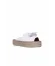 Beyaz Deri Kadın Espadril Terlik
