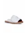 Beyaz Deri Kadın Espadril Terlik