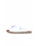 Beyaz Deri Kadın Espadril Terlik