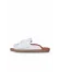 Beyaz Deri Kadın Espadril Terlik