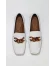 Beyaz Deri Kadın Loafer
