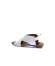Beyaz Deri Kadın Sandalet