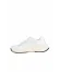 Beyaz Kırık Deri Erkek Spor Ayakkabı