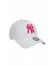 Beyaz New Era New Era Şapka - Wmns Metallic Logo 9FORTY New York Yankees