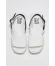 Beyaz Siyah Deri Kadın Düz Sandalet