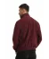 Bordo Süet Erkek Deri Mont