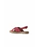 Fuşya Deri Kadın Espadril Sandalet