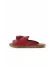 Fuşya Deri Kadın Espadril Terlik