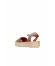 Gri Deri Kadın Espadril Sandalet