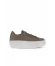 Gri Deri Kadın Sneakers