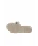 Gümüş Parlak Deri Kadın Espadril Terlik