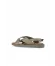 Haki Deri Kadın Sandalet