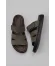 Haki Nubuk Erkek Düz Terlik