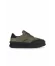 Haki Süet-Deri Kadın Sneakers