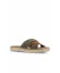 Haki Taba Alf Süet Kadın Espadril Terlik