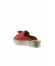 Kırmızı Deri Kadın Espadril Terlik