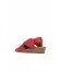 Kırmızı Deri Kadın Sandalet