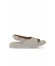 Krem Deri Kadın Düz Sandalet