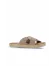 Kum Pudra Alf Süet Kadın Espadril Terlik
