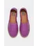 Lila Deri Kadın Espadril Ayakkabı
