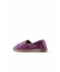 Lila Deri Kadın Espadril Ayakkabı