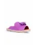 Lila Deri Kadın Espadril Terlik