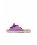 Lila Deri Kadın Espadril Terlik