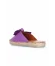 Lila Deri Kadın Espadril Terlik