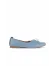 Mavi Açık Deri Kadın Loafer