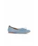 Mavi Açık Deri Kadın Loafer