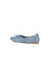 Mavi Açık Deri Kadın Loafer