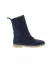 Mavi Süet Kadın Düz Bot
