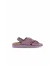 Mor Deri Kadın Sandalet