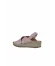 Pembe Deri Kadın Dolgu Topuklu Sandalet