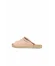 Pembe Deri Kadın Espadril Terlik