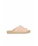 Pembe Deri Kadın Espadril Terlik