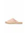 Pembe Deri Kadın Espadril Terlik