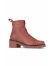 Pembe Deri Kadın Topuklu Bot
