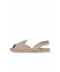 Pudra Alf Süet Kadın Espadril Sandalet